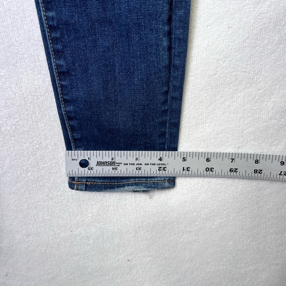 American Eagle Super Stretch Distressed Hi-Rise Jegging Jeans Womens 4 Blue 2573 - Picture 8 of 10